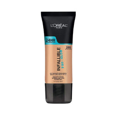 L'Oreal Paris Infallible Pro Glow foundation bottle closeup showing hydration and luminous finish