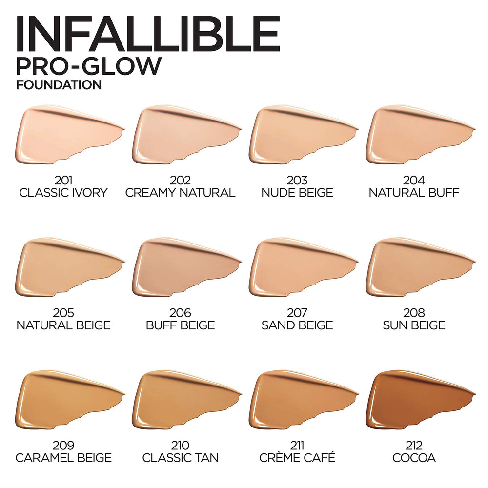 Radiant finish on skin promotes healthy-looking glow throughout the day