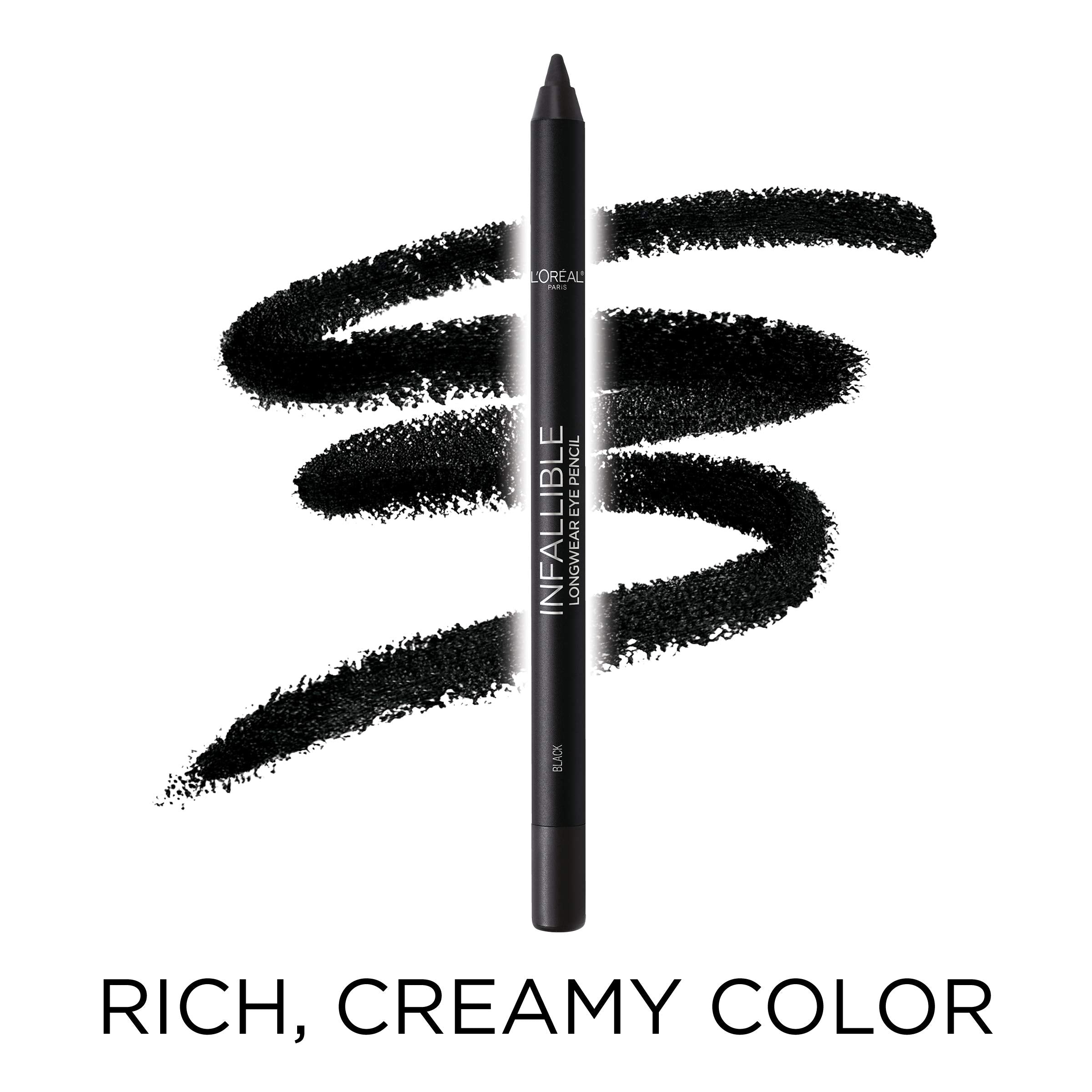L'Oreal Paris Infallible Pro-Last Pencil Eyeliner paired with Pro Matte-Lock Primer.