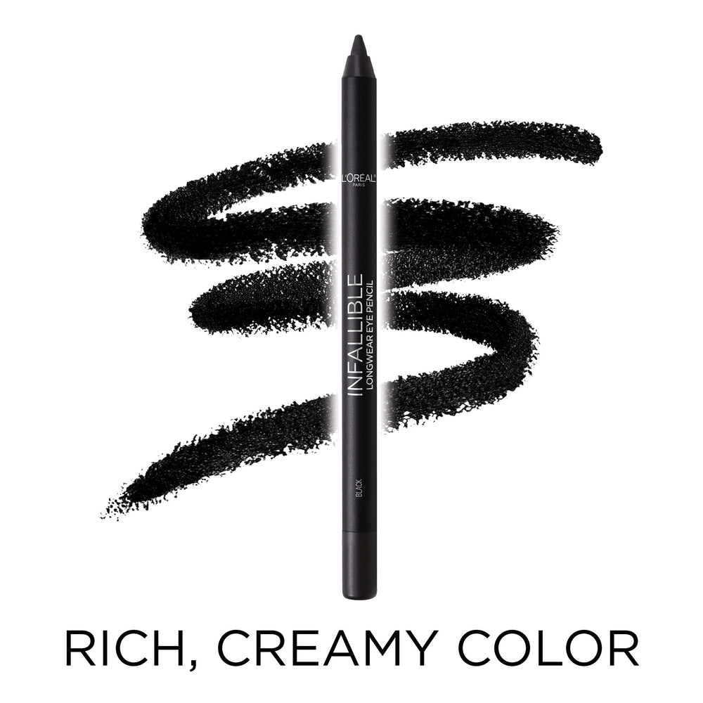 L'Oreal Paris Infallible Pro-Last Pencil Eyeliner paired with Pro Matte-Lock Primer.
