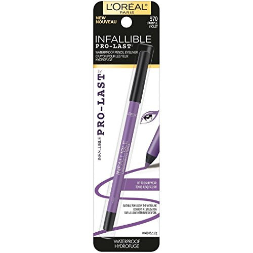 L'Oreal Paris Infallible Pro-Last Pencil Eyeliner sharpenable tip enables precise, controlled application.