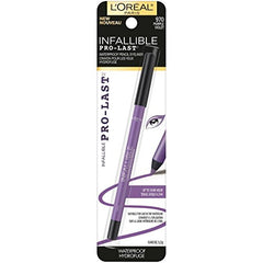 L'Oreal Paris Infallible Pro-Last Pencil Eyeliner sharpenable tip enables precise, controlled application.