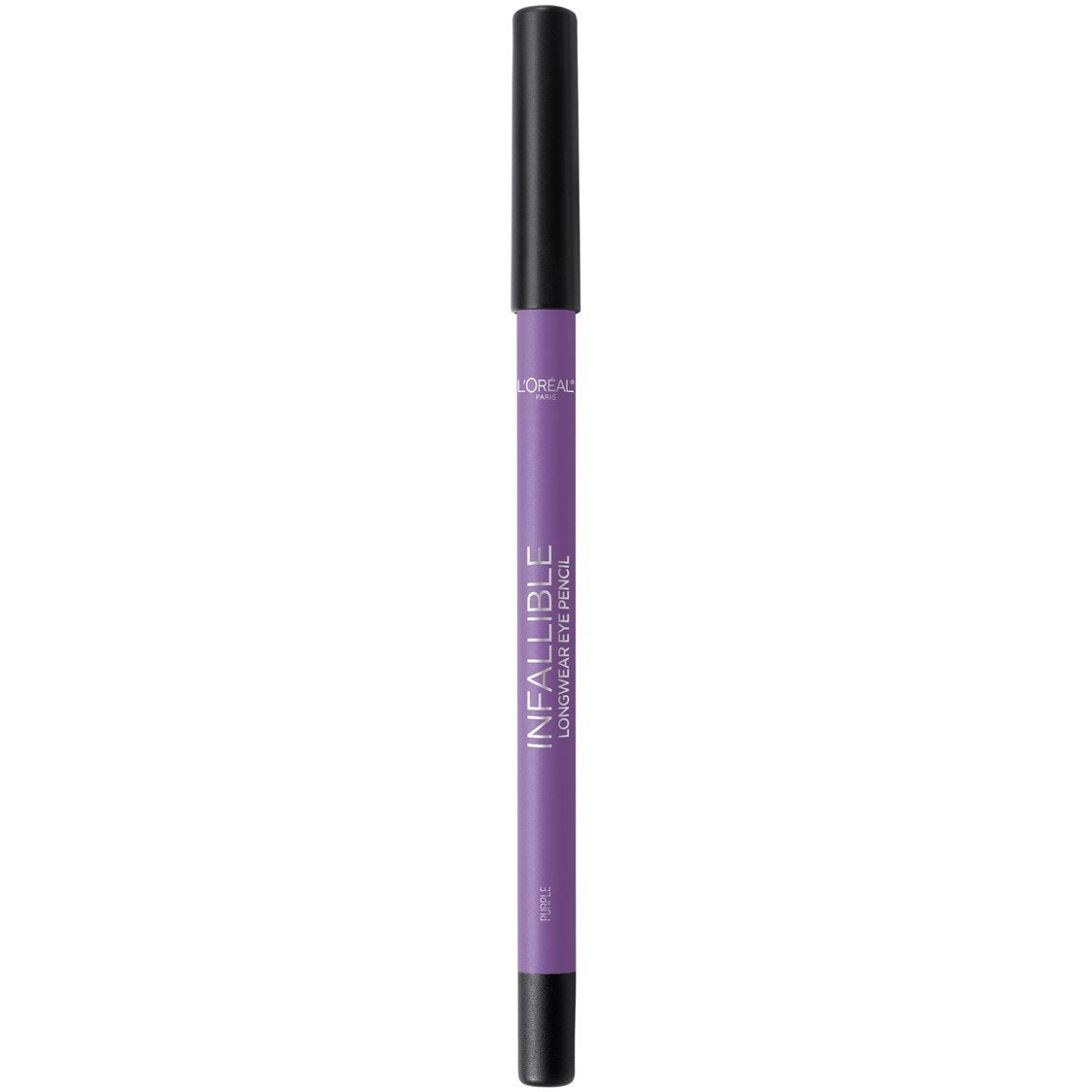 L'Oreal Paris Infallible Pro-Last Pencil Eyeliner shown on waterline for defined eyes.