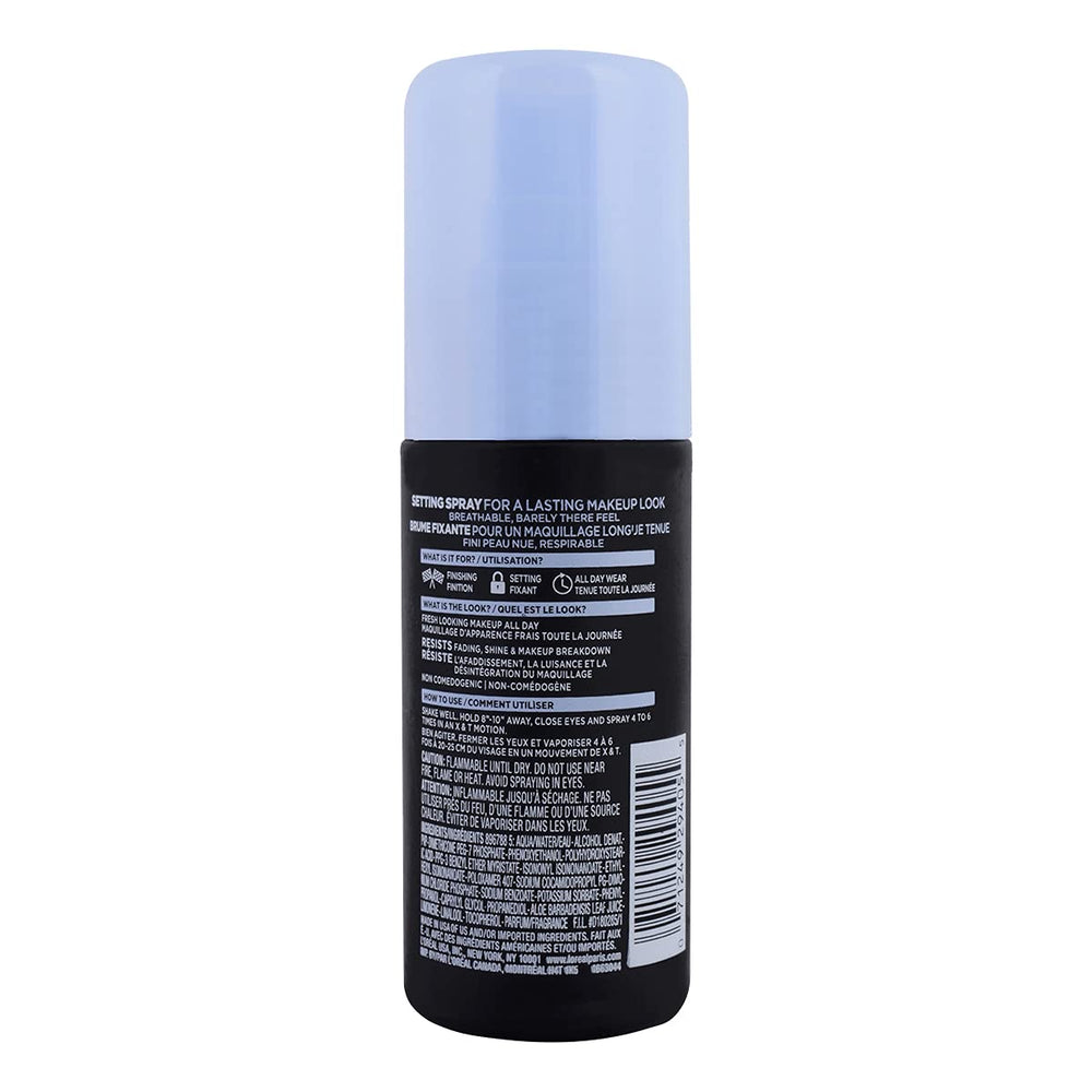 L’Oréal Paris Infallible Pro-Spray Set highlights all-day wear on face, eyes, and lips