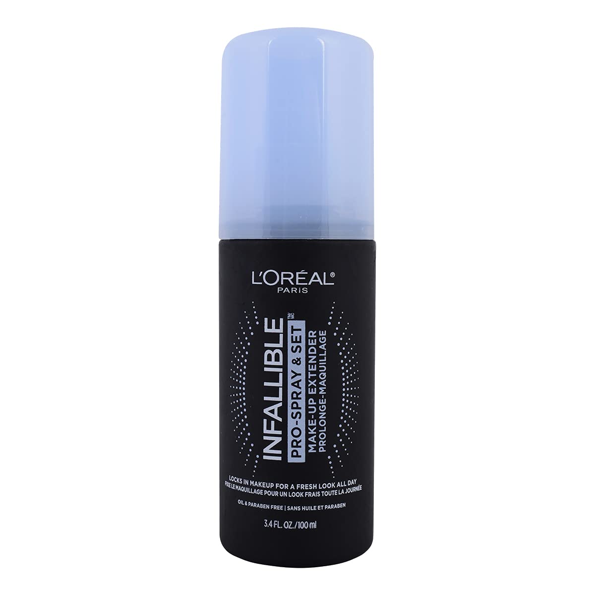 L'Oreal Paris Infallible Pro-Spray Set mist application locks in makeup all day
