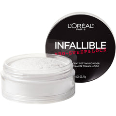 L'Oreal Paris Infallible Pro-Sweep Lock loose powder jar showing long-lasting shine control