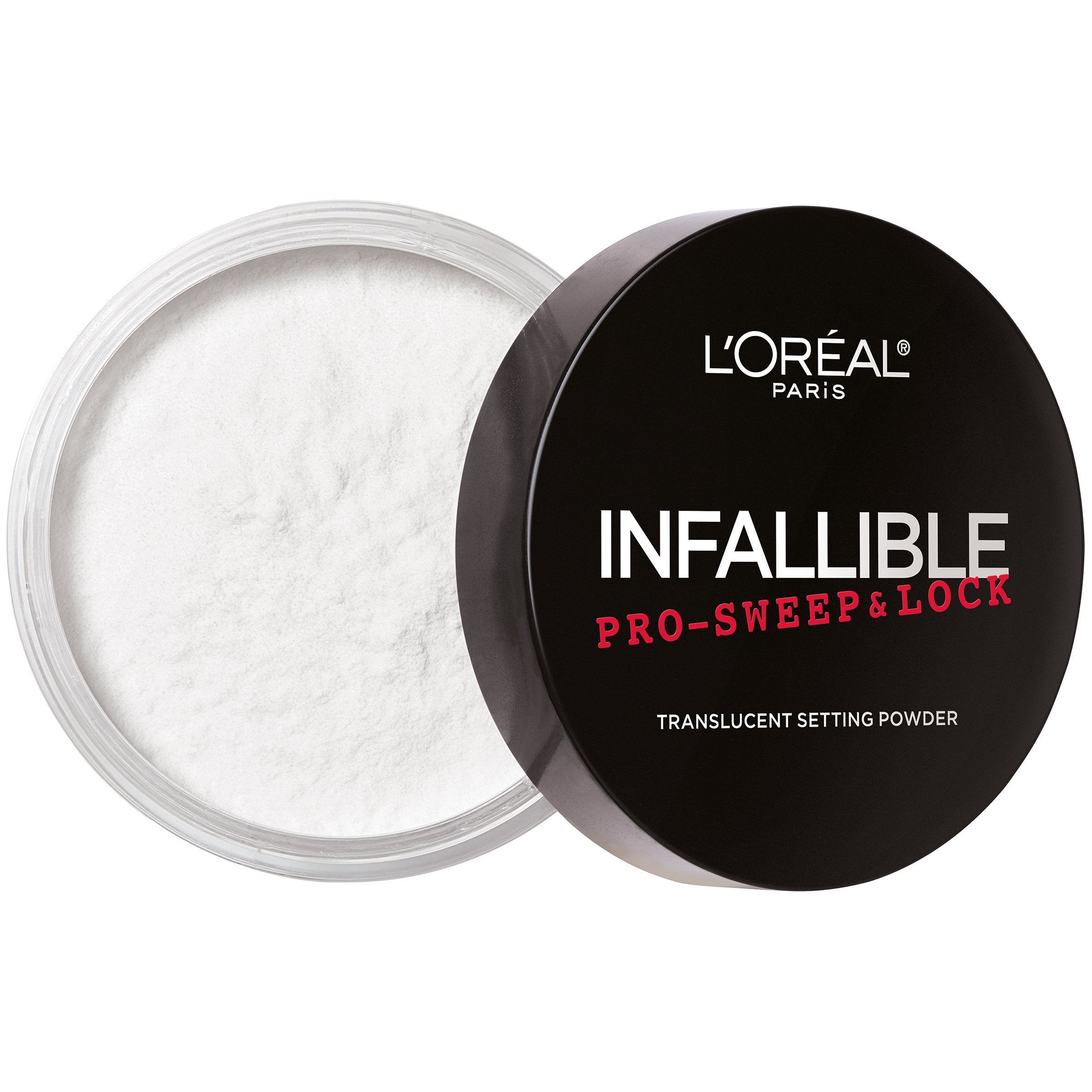 L'Oreal Paris Infallible Pro-Sweep Lock soft-focus closeup highlighting pore-blurring effect