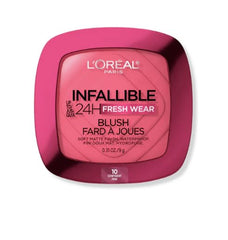 L'Oreal Paris Infallible Soft Matte Blush in Confident Pink 10 delivers long-lasting color and transfer-proof wear