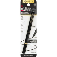 L'Oreal Paris Infallible Super Slim pack-2 black bottles for precise longwear lines