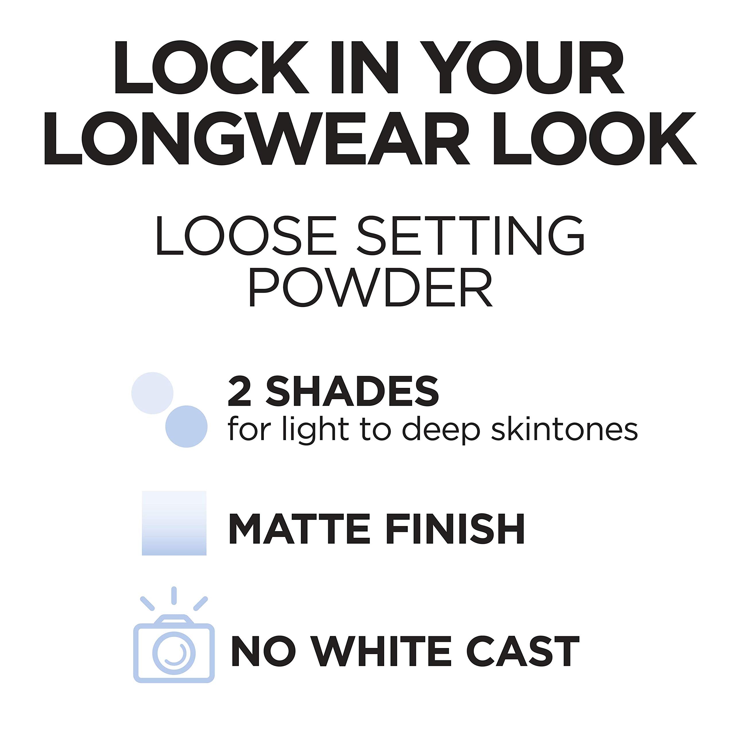 L'Oreal Paris Infallible tinted loose setting powder shine-control for a durable matte finish.