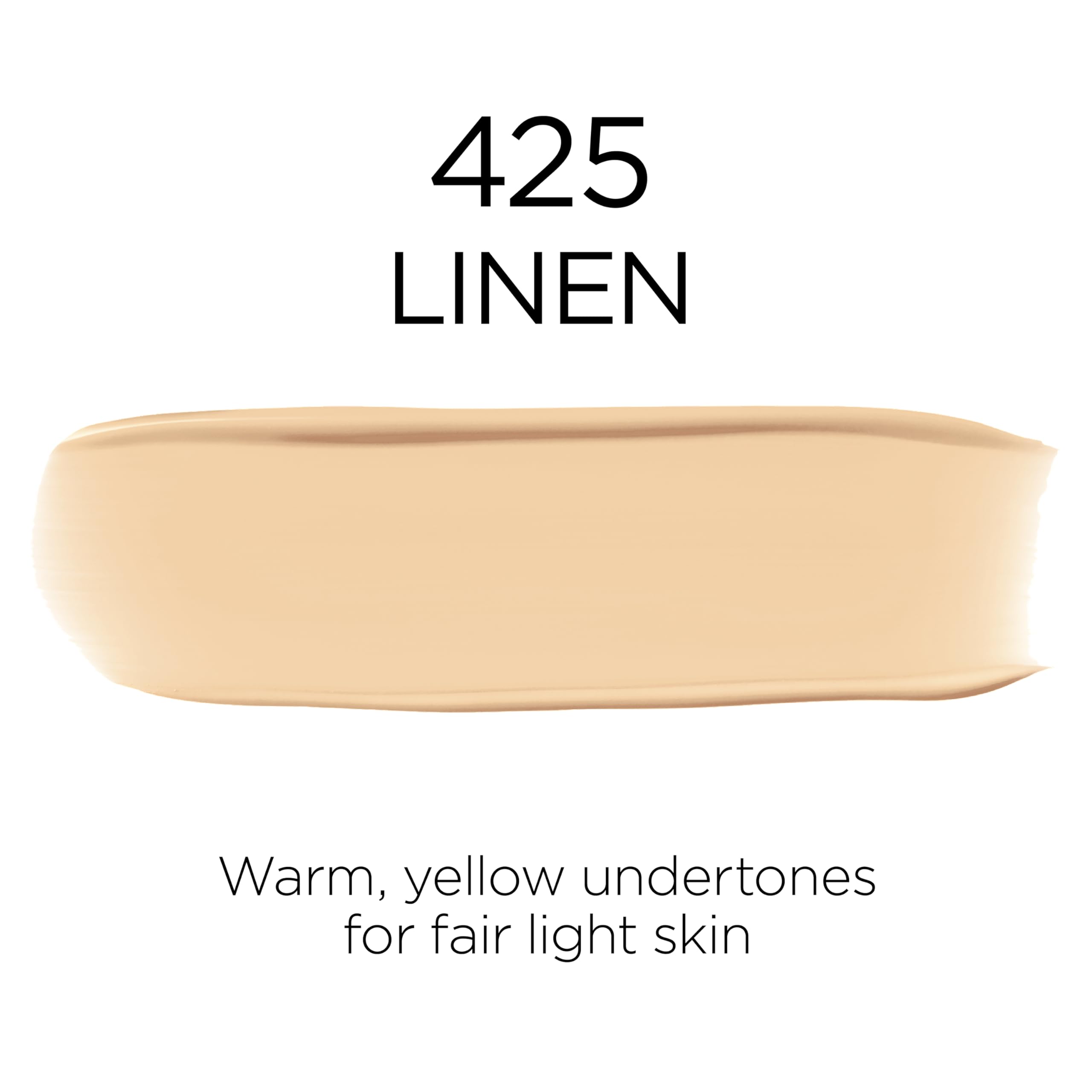 L'Oreal Paris Infallible 425 Linen texture shows buildable coverage for multiple needs