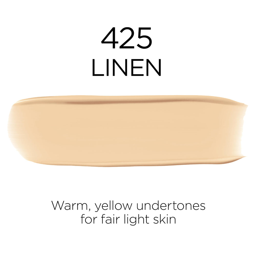 L'Oreal Paris Infallible 425 Linen texture shows buildable coverage for multiple needs