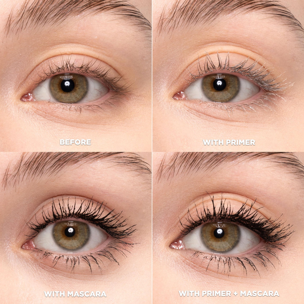 L'Oreal Paris lash boosting primer application on lashes before mascara