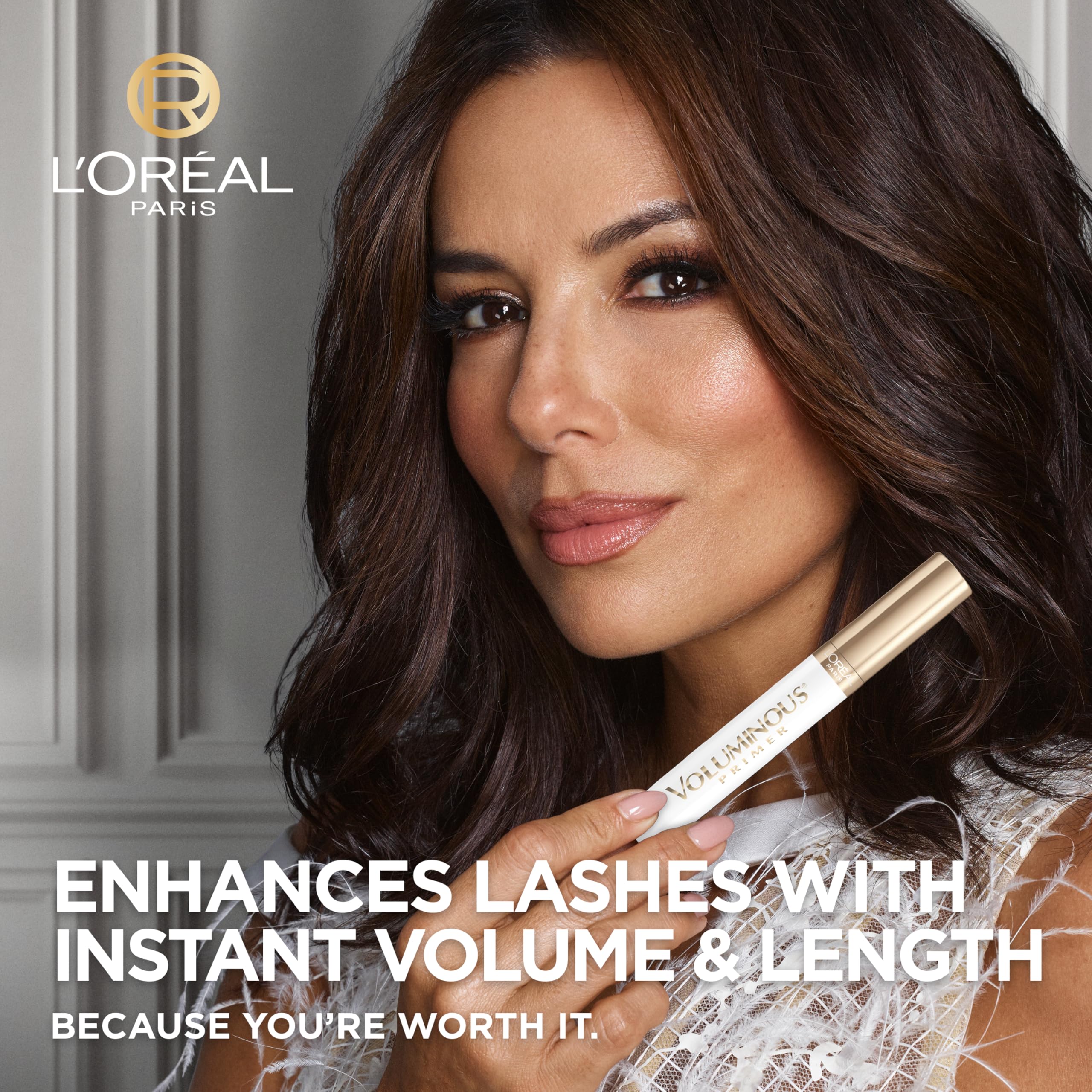 L'Oreal Paris lash conditioning primer close-up showing soft nourished look