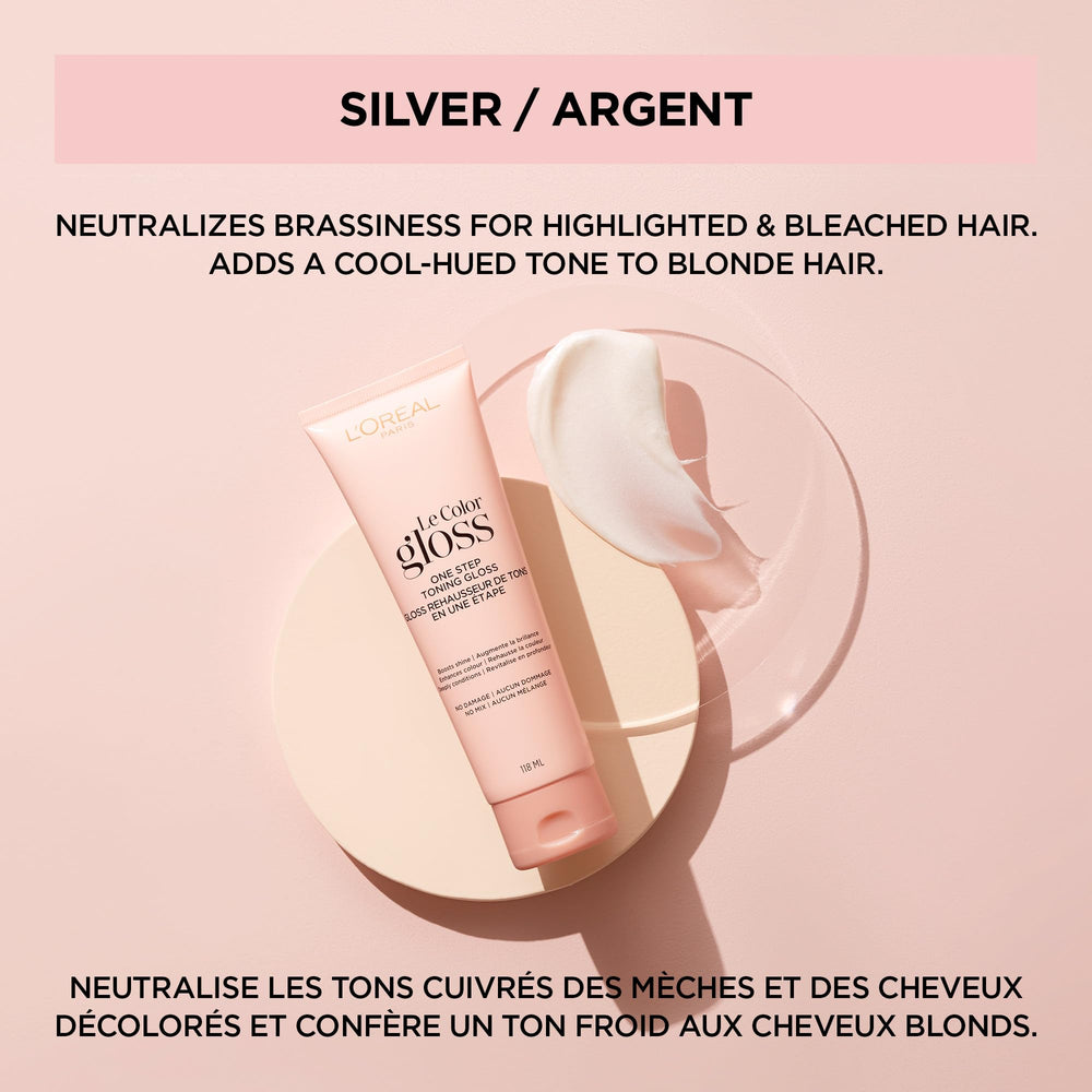 L'Oreal Paris Le Color Gloss tube packaging highlights easy, one-step routine