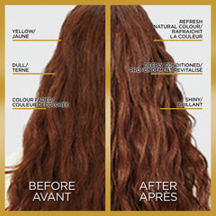 L'Oreal Paris Le Color One Step Toning Hair Gloss in-shower application demonstrates quick toning