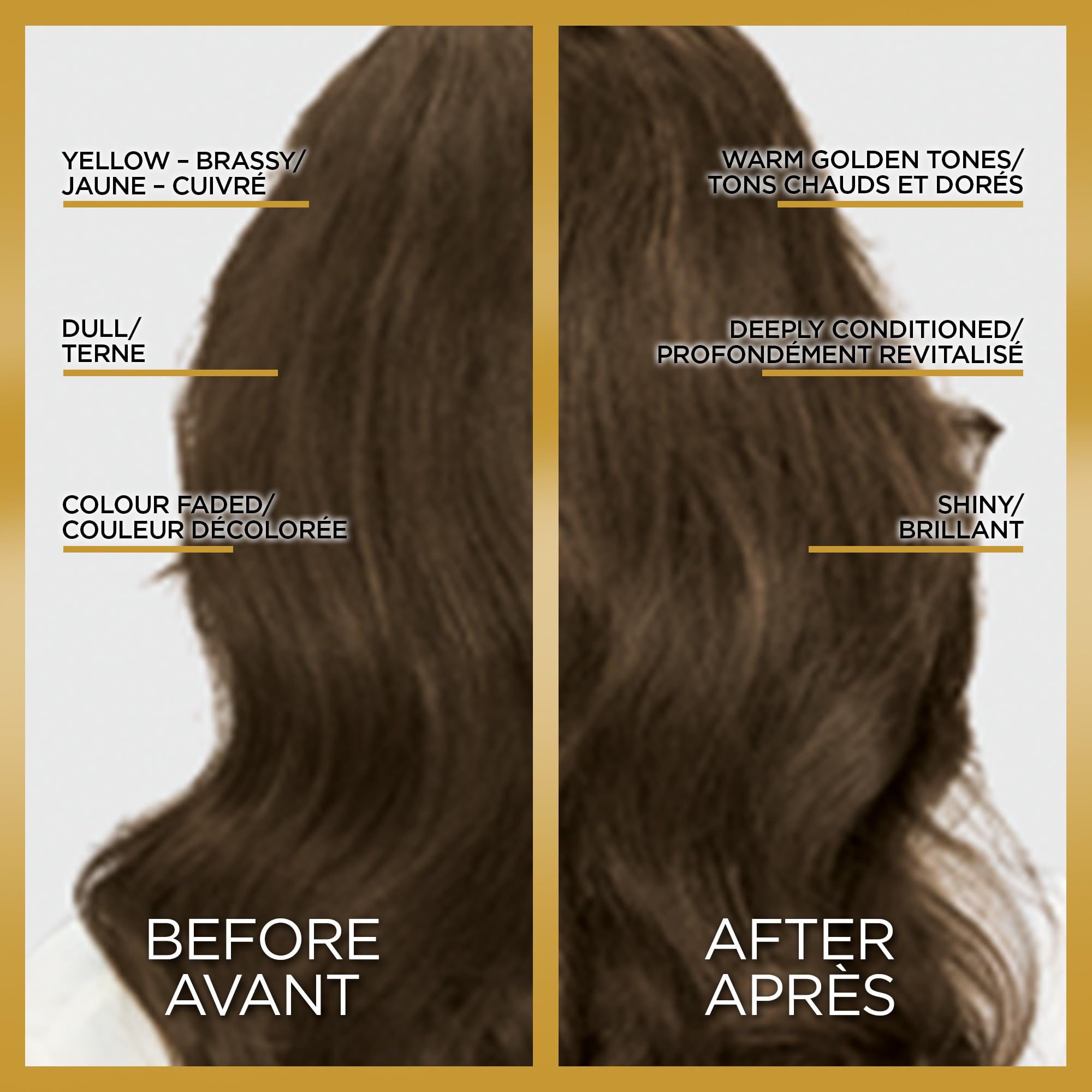 L'Oreal Paris Le Color One Step Toning Hair Gloss in-shower application refreshes warm brunette tones.