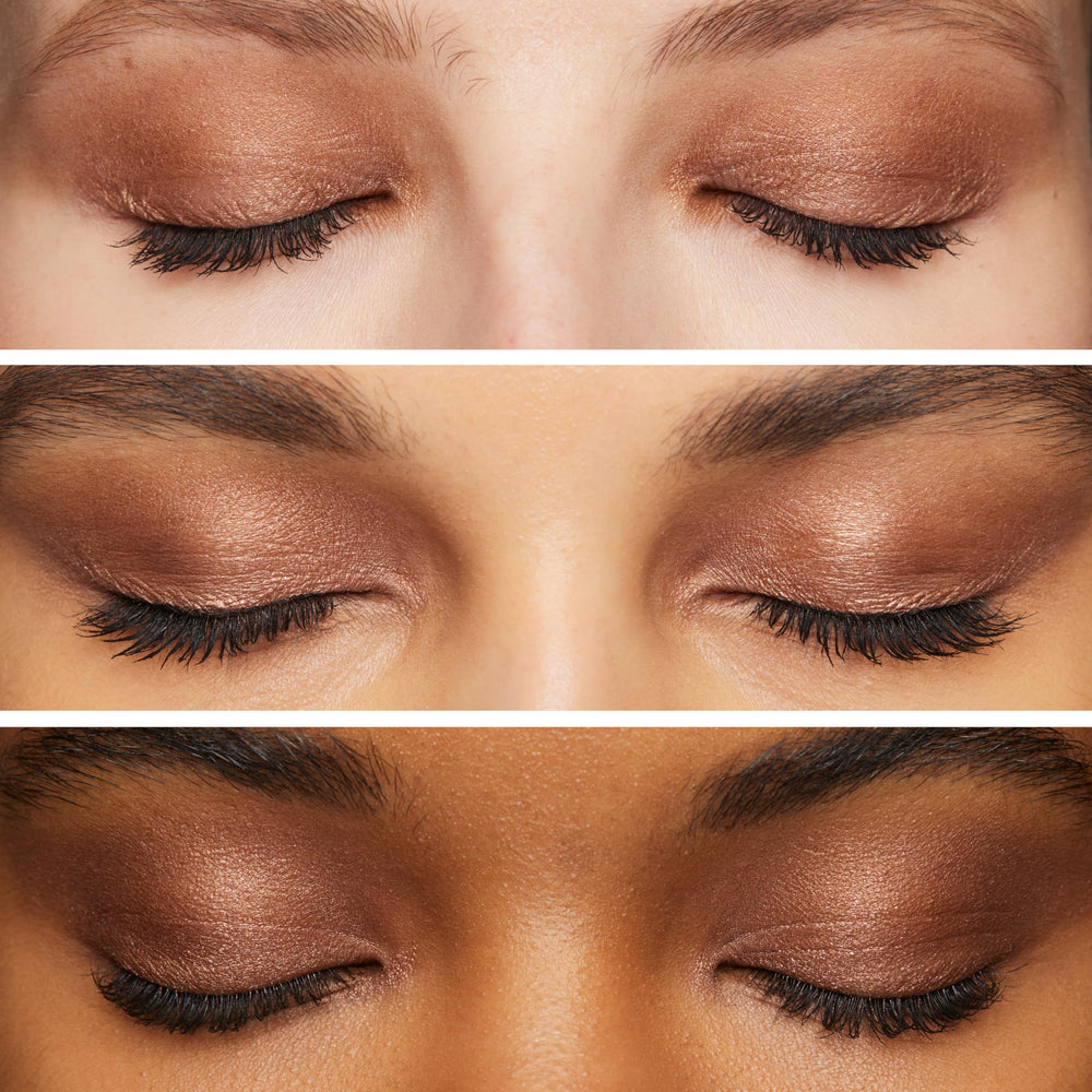 L'Oréal Paris Le Shadow Stick matte nude applied on lid for even coverage