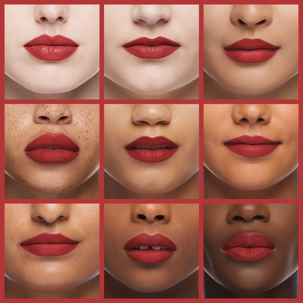 L'Oreal Paris lip liner paired with lipstick in-use illustration of full-lip look.