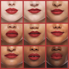 L'Oreal Paris lip liner paired with lipstick in-use illustration of full-lip look.