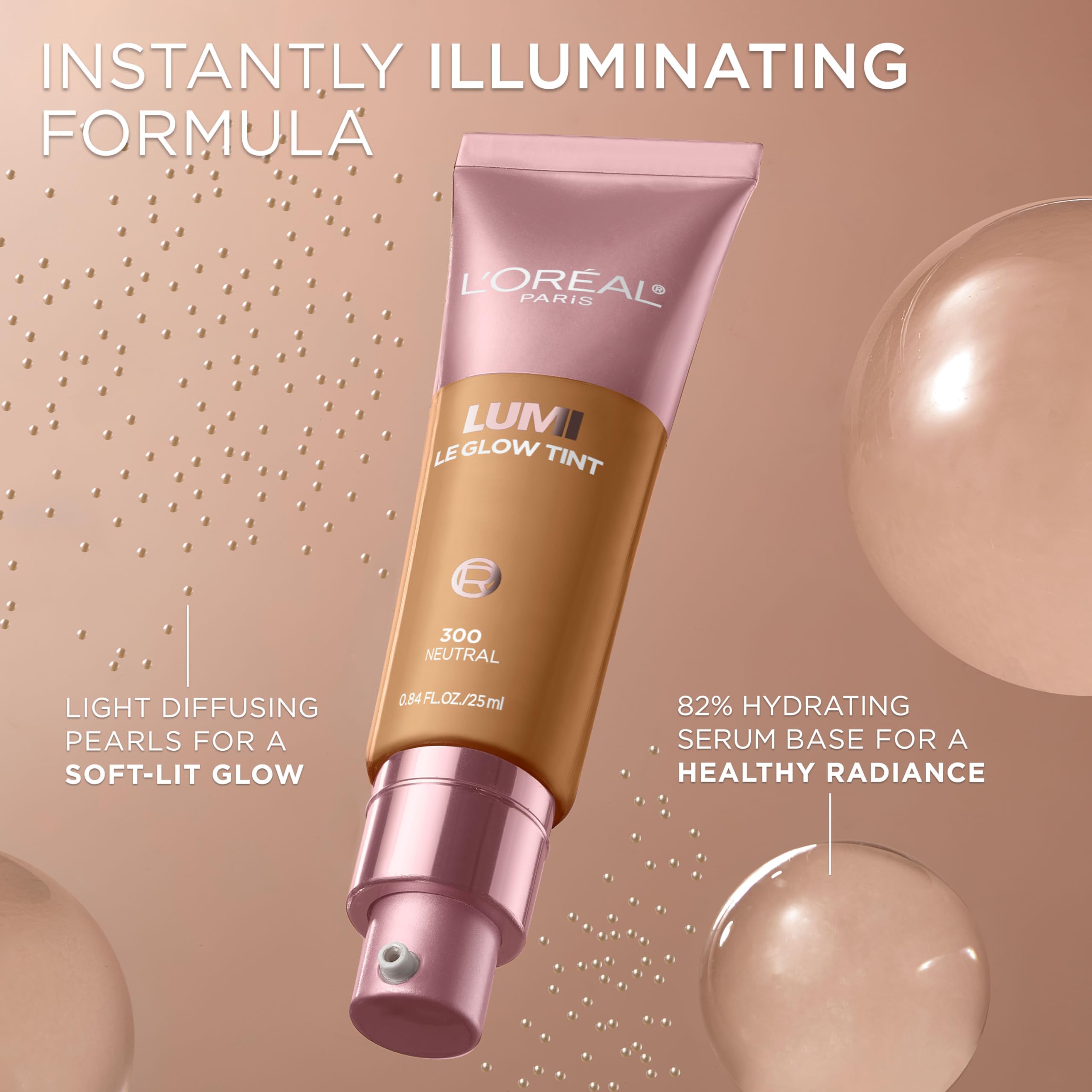 L'Oreal Paris Lumi Le Glow Tint packaging shot underscores shade range and accessibility.