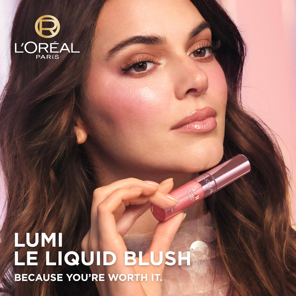 L'Oreal Paris Lumi Le Liquid Blush dewy-matte finish offers flexible face color