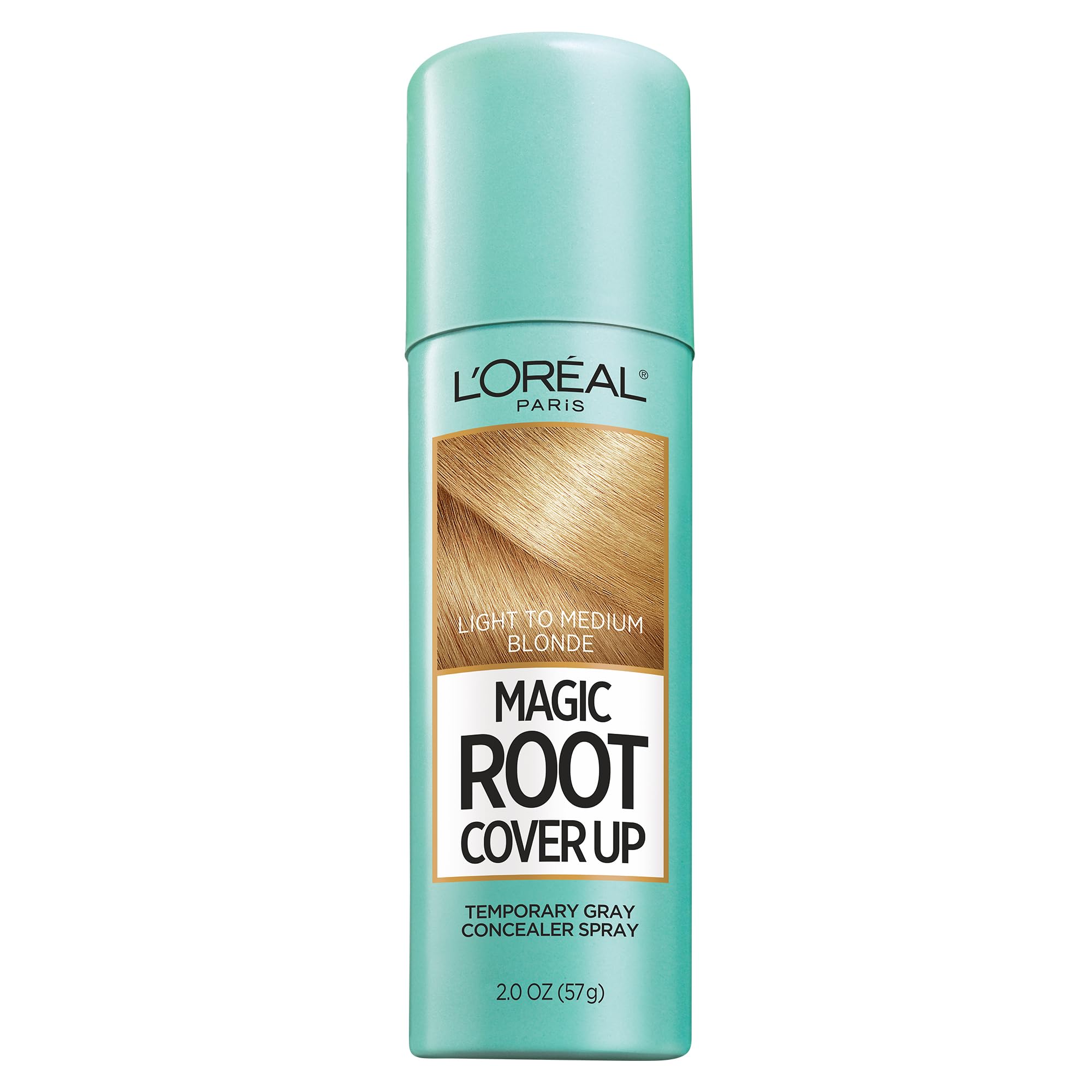 L'Oreal Paris Magic Root Cover Up spray bottle for quick gray root concealment