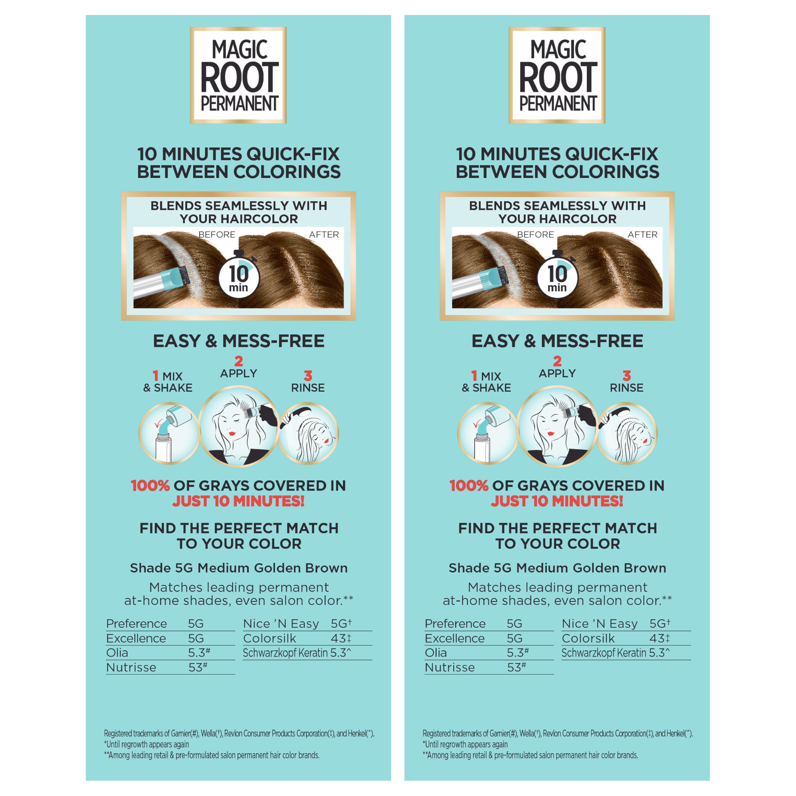 L'Oreal Paris Magic Root packaging varies by box