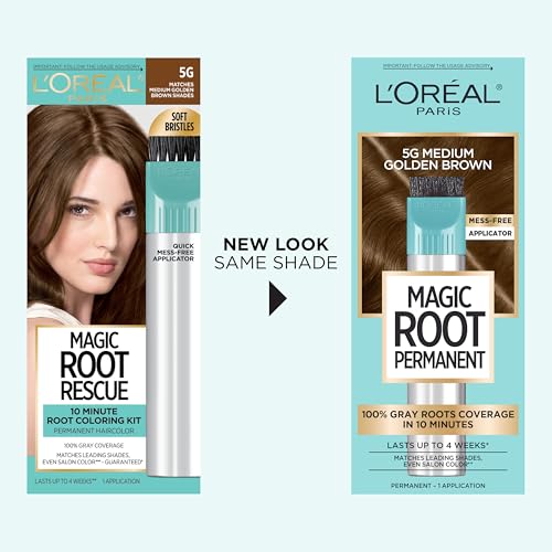 L'Oreal Paris Magic Root precision brush close-up aids quick touch-ups