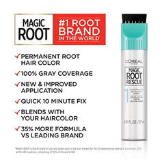 L'Oreal Paris Magic Root Rescue in-use demonstrates rapid root touch-ups