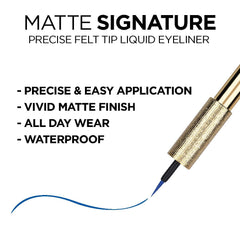 L’Oréal Paris Matte Signature precision tip close-up showing precise control.