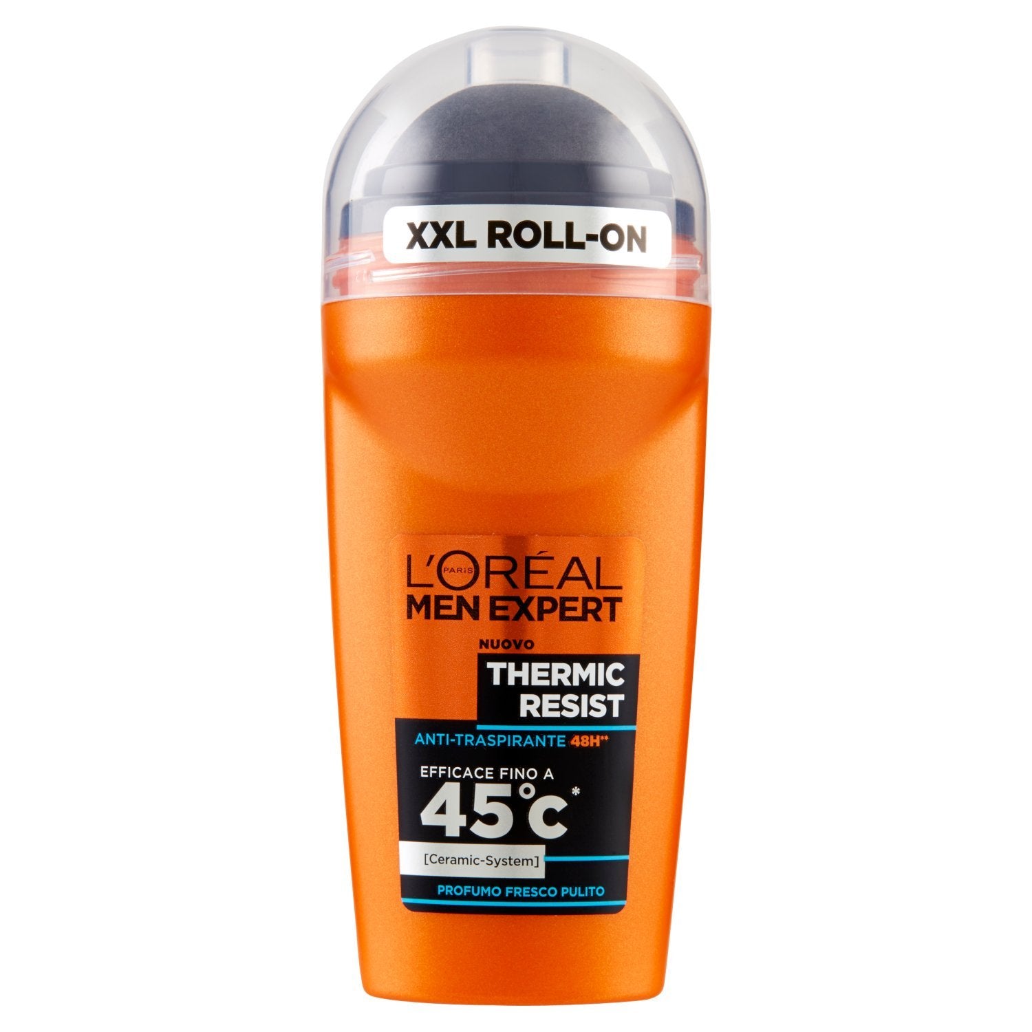 L’Oréal Paris Men Expert Carbon Protect roll-on bottle provides all-day odor control.