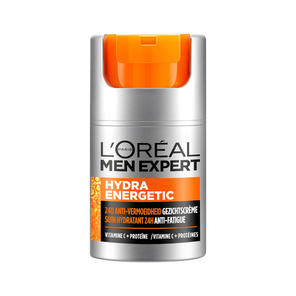 L’Oréal Paris Men Expert Hydra Energetic bottle-pump for easy daily hydration.