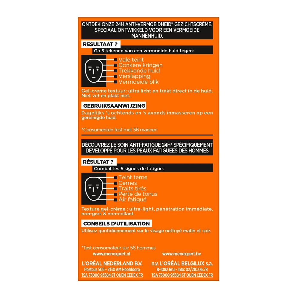 L’Oréal Paris Men Expert Hydra Energetic packaging conveys allergen-free formulation.