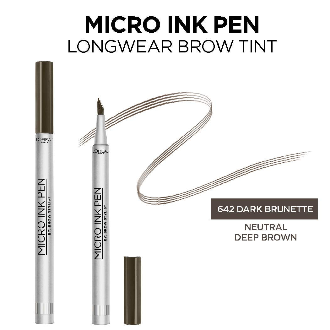 L'Oreal Paris Micro Ink Pen natural hair-like brows achieved with gentle tip.