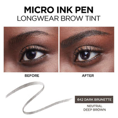L'Oreal Paris Micro Ink Pen waterproof formula resists smudging during wear.