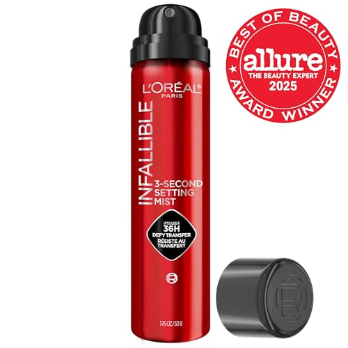 L'Oreal Paris microfine mist application provides quick, even dry-down for comfortable wear