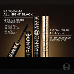 L'Oreal Paris Panorama Mascara extreme black pigment close-up