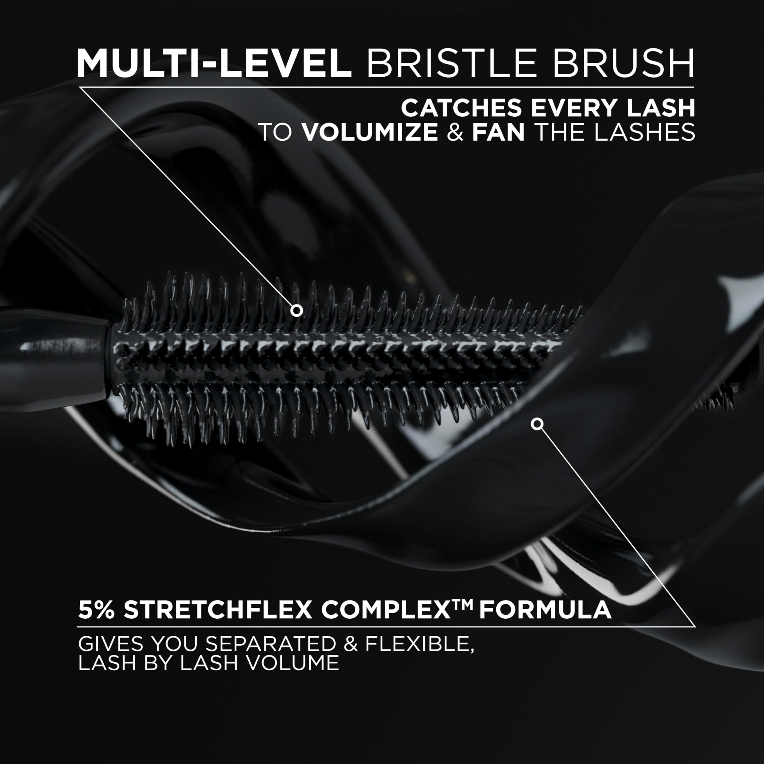 L'Oreal Paris Panorama Mascara lightweight-feel image suggests comfortable wear throughout the day.