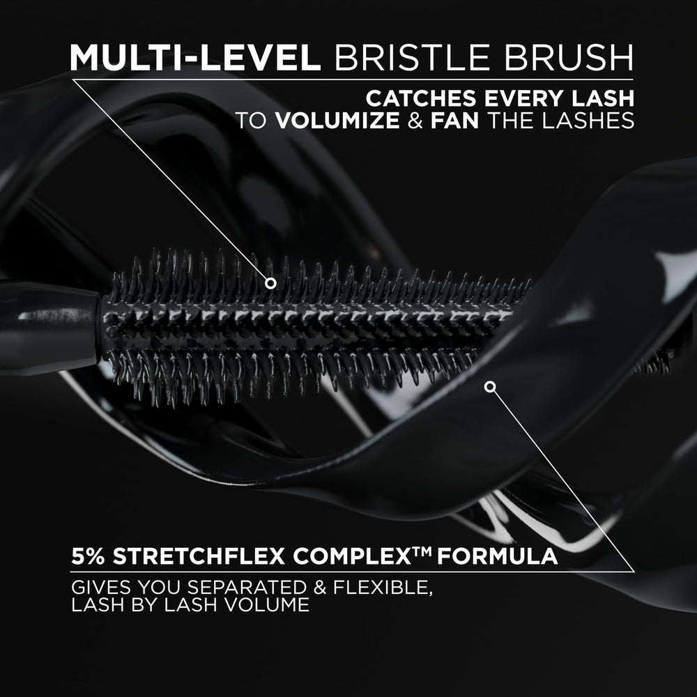 L'Oreal Paris Panorama Mascara lightweight-feel image suggests comfortable wear throughout the day.