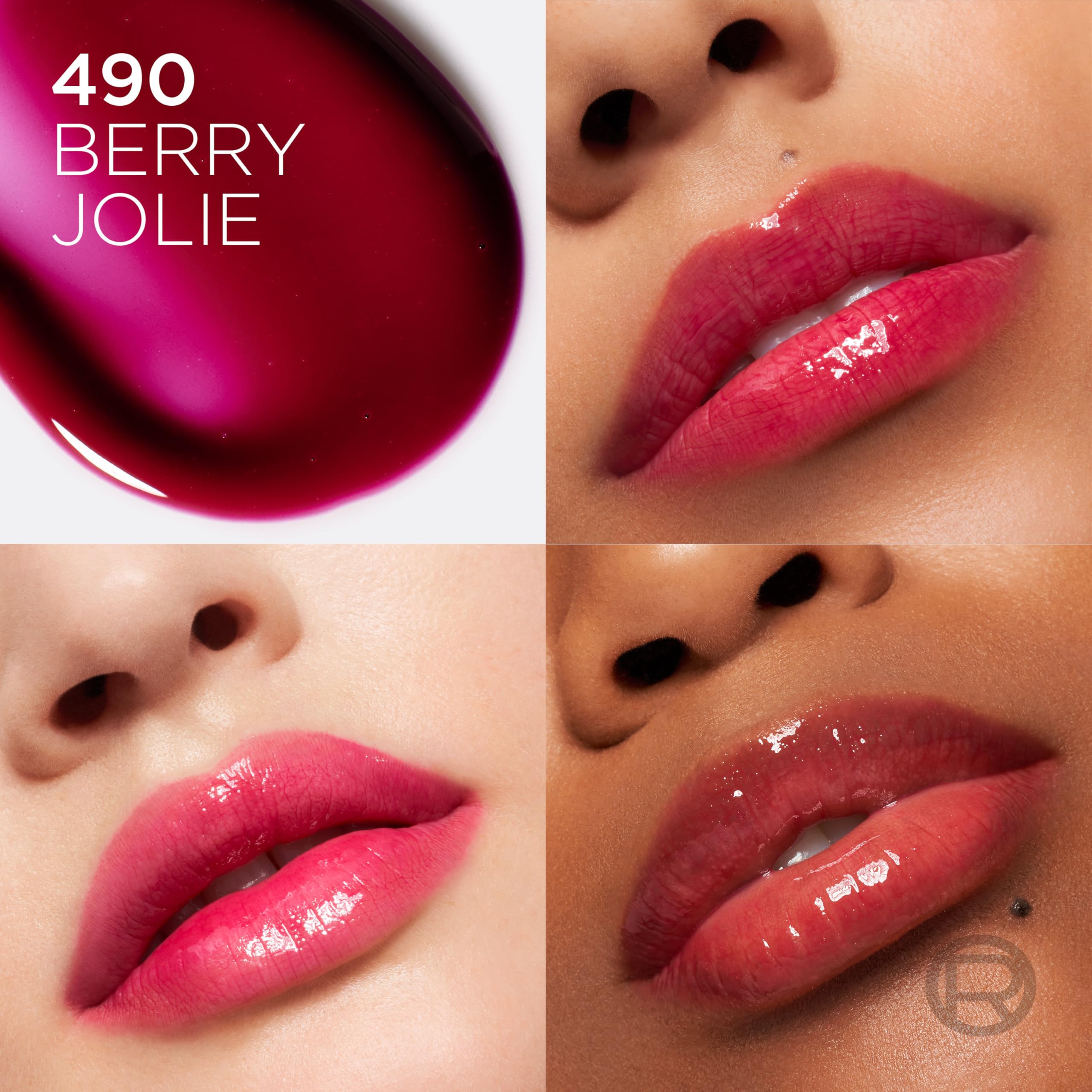 L'Oreal Paris lip oil cushion applicator demonstrates smooth application