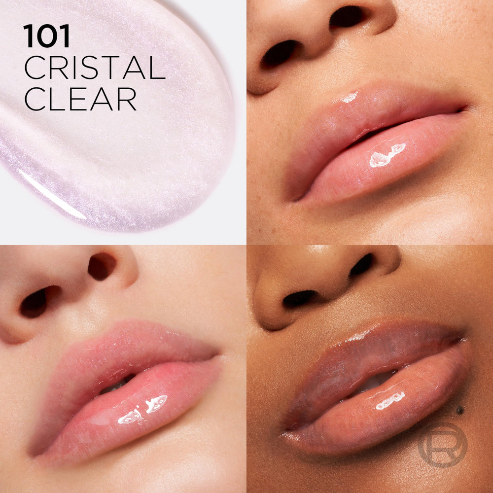 L'Oreal Paris Plump Ambition lip oil applicator demonstrates cushion beads for smooth, even application.