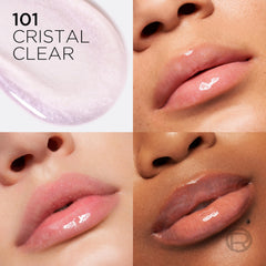 L'Oreal Paris Plump Ambition lip oil applicator demonstrates cushion beads for smooth, even application.