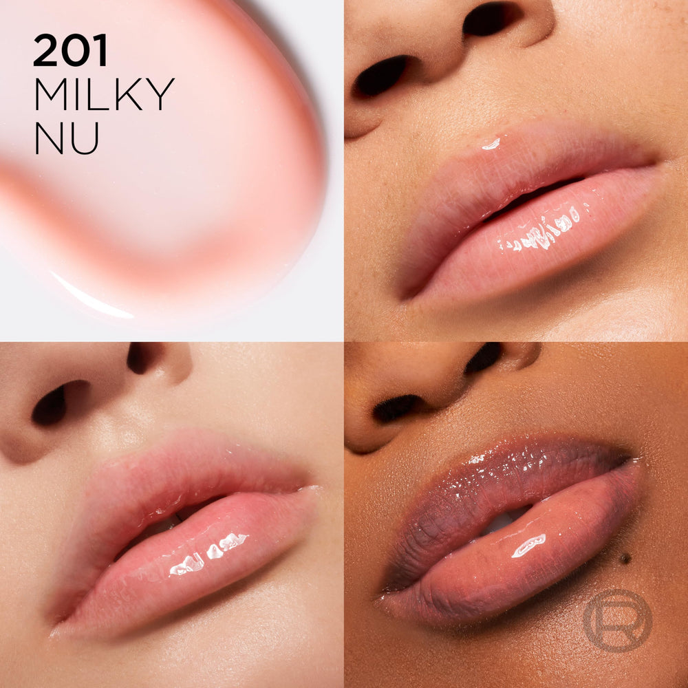 L'Oreal Paris Plump Ambition Lip Oil – glass-like shine on lips with lasting hydration.