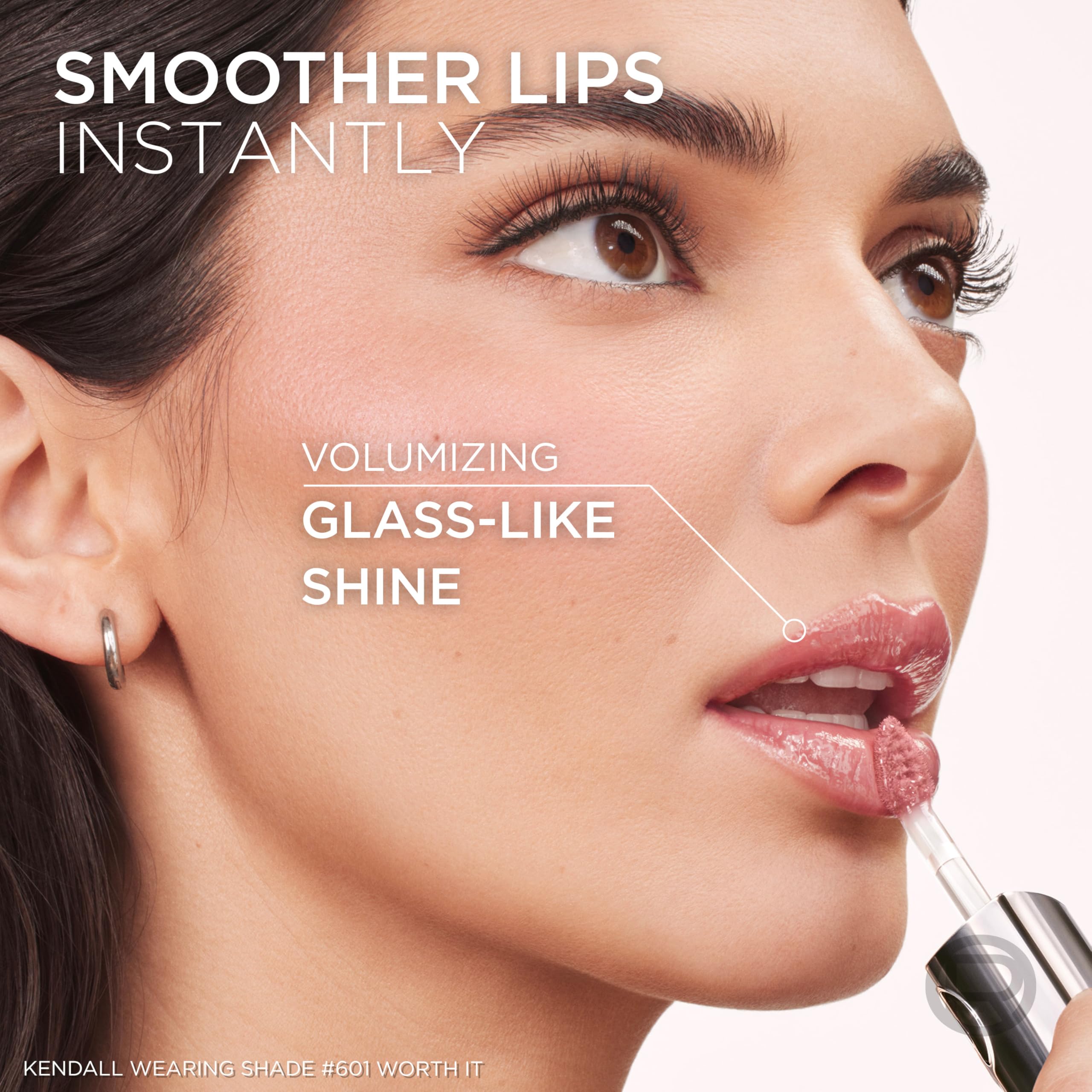 L'Oreal Paris Lip Oil packaging – portable tube for on-the-go hydration.