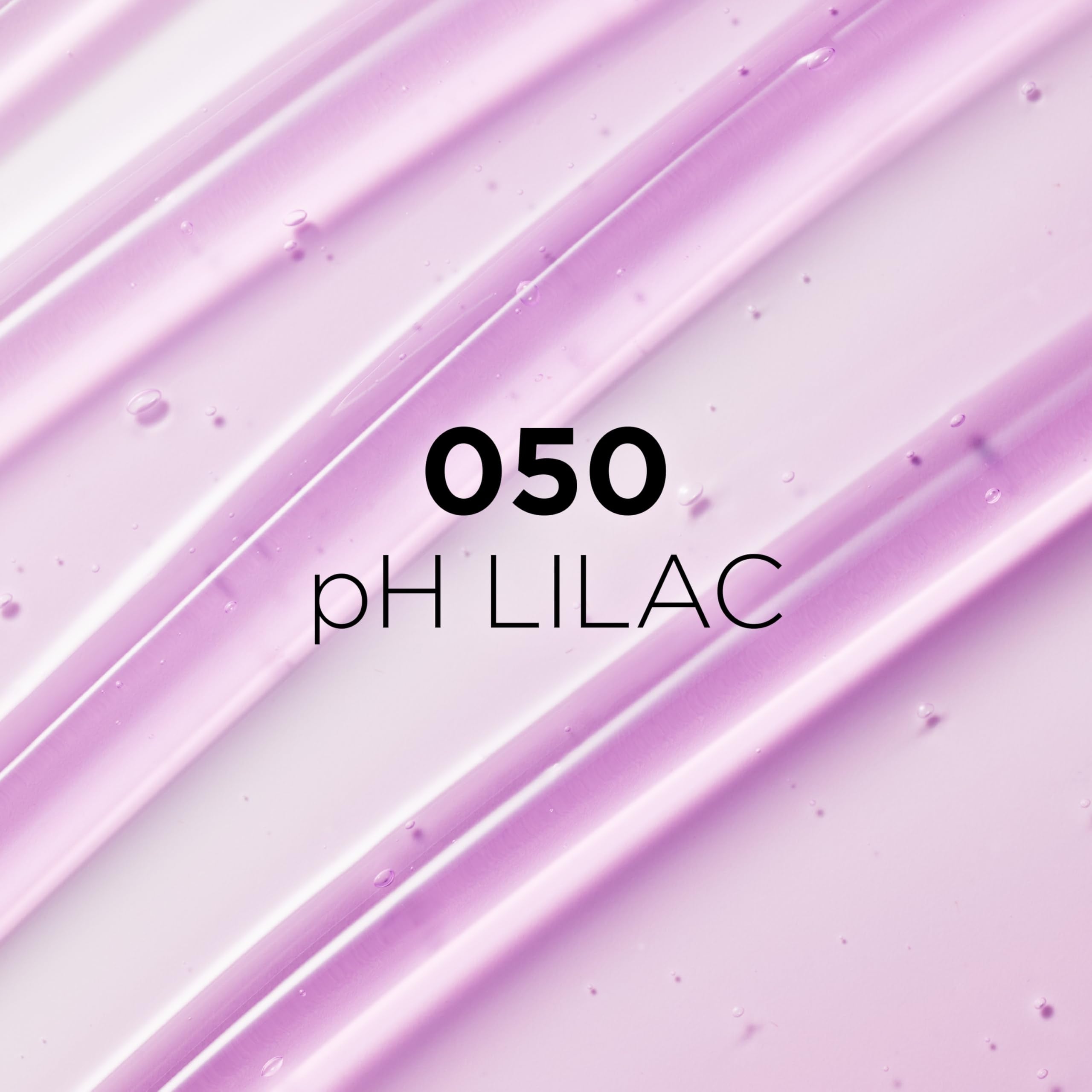 Color-change swatch shows pink tint adapting to lip pH with L'Oreal Paris Plump Ambition.