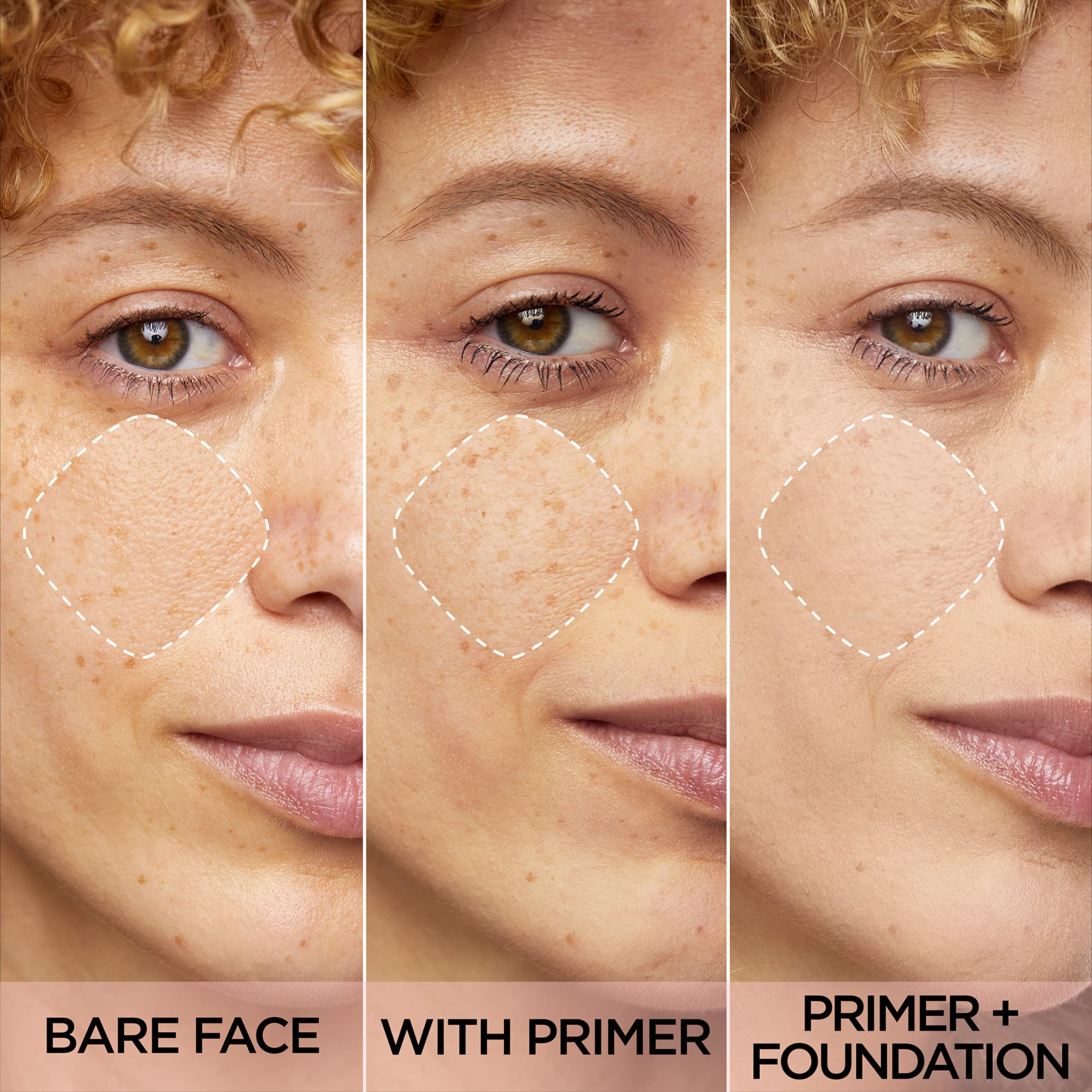 L'Oreal Paris Prime Lab matte-setter on palm demonstrates oil-control finish.
