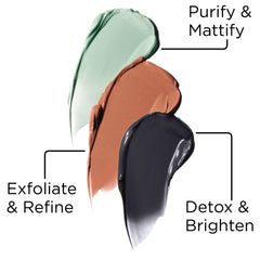L'Oreal Paris Pure Clay mask applied to clean dry skin for at-home treatment.