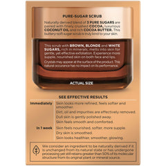 Sugar particles close-up highlight minerals for nourishing skin polishing.