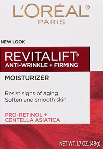 L'Oreal Paris Revitalift jar close-up for firming anti-wrinkle care.